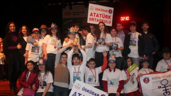 Üsküdar Atatürk Ortaokulu Robot Takımı Marmara Bölge Elemelerinde Öz Değerlendirme Kategorisinde 1. Oldu.