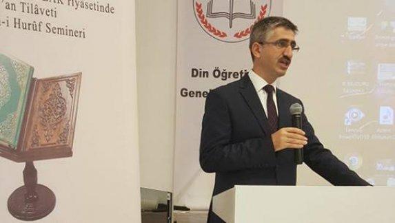 Kur´an Tilâveti ve Tashîh-i Hurûf Seminerlerinin kapanış programı Din Öğretimi Genel Müdürü Nazif YILMAZ ´ın Katılımlarıyla Gerçekleştirildi
